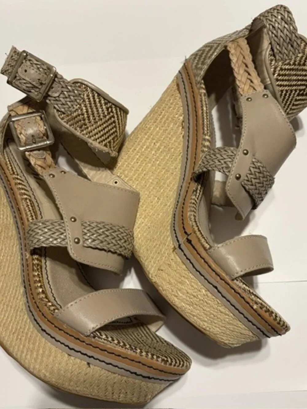 MIA Wedges Like New Size 7 Tan Color